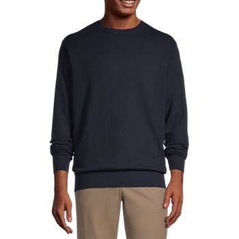 Collection By Michael Strahan Mens Crew Neck Long Sleeve Pullover Sweater