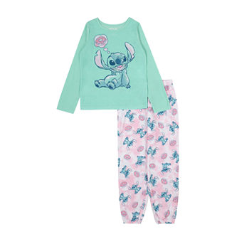 Disney Collection Disney Little & Big Girls 2-pc. Stitch Pajama Set