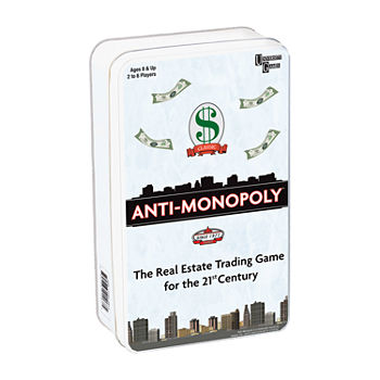 Anti-Monopoly Game Travel Tin