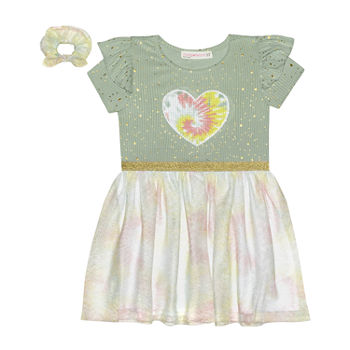 Nannette Baby Toddler Girls Short Sleeve Cap Sleeve Tutu Dress