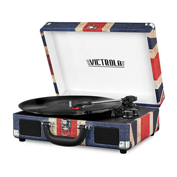 Victrola VSC-550BT 3-Speed Vintage Bluetooth Suitcase Turntable with Built-In Stereo Speakers