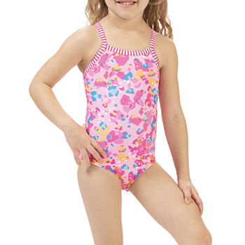 Dolfin Toddlers Print 1-Piece Little & Big Girls Confetti One Piece Swimsuit