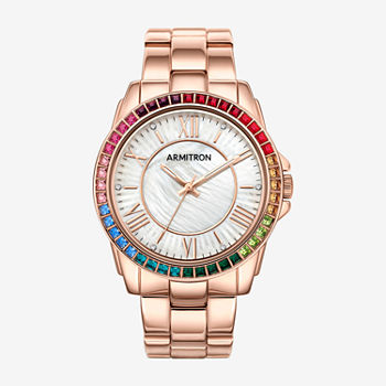 Armitron Womens Rose Goldtone Bracelet Watch 75/5592mprr