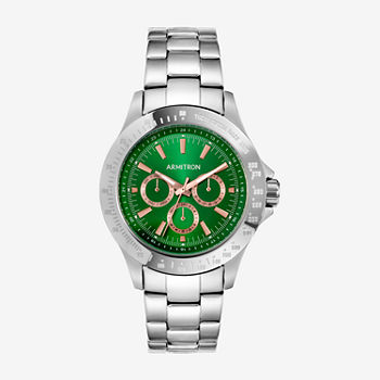 Armitron Mens Silver Tone Bracelet Watch 20/4904grsv