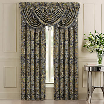 Five Queens Court Palmer Rod Pocket Set of 2 Curtain Panel