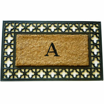 Monogram Cross Rectangle Doormat - 18"X30"