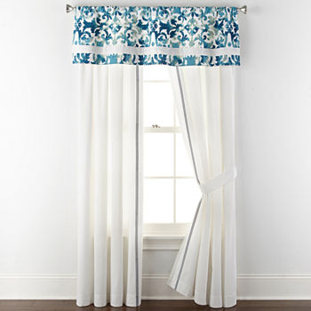 Liz Claiborne Rod Pocket Single Curtain Panel