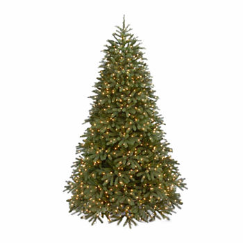 National Tree Co. 7 1/2 Foot Jersey Fraser Hinged Fir Pre-Lit Christmas Tree