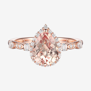 Limited Time Special! Womens Lab Created Multi Color Sapphire 14K Rose Gold Over Silver Sterling Silver Cocktail Ring