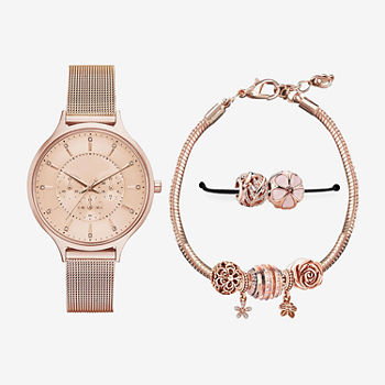 Womens Rose Goldtone Bracelet Watch 7209r-51-C29