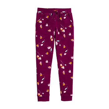 Carter's Little & Big Girls Mid Rise Tapered Sweatpant