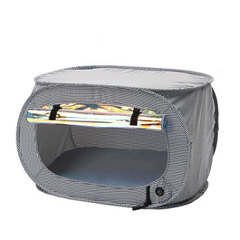 Pet Life ® "Enterlude" Electronic Heating Lightweight and Collapsible Pet Tent"