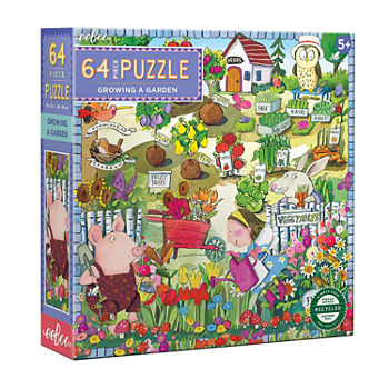 Eeboo Growing A Garden 64 Piece Jigsaw Puzzle