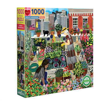 Eeboo Piece And Love Urban Gardening  1000 Piece Square Adult Jigsaw Puzzle
