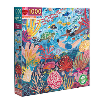 Eeboo Piece And Love Coral Reef 1000 Piece Square Adult Jigsaw Puzzle
