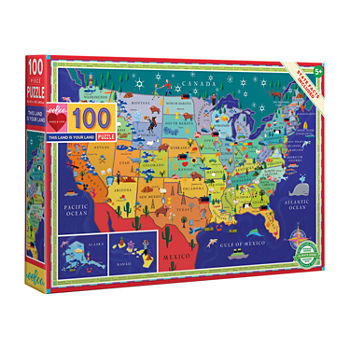 Eeboo This Land Is Your Land 100 Piece Puzzle