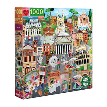 Eeboo Piece And Love Rome 1000 Piece Square Adult Jigsaw Puzzle