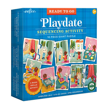 Eeboo Ready To Go Puzzle - Playdate - Sequencing Activity  Ages 3 And Up