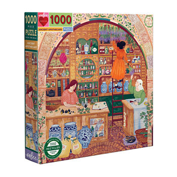 Eeboo Piece And Love Ancient Apothecary 1000 Piece Square Jigsaw Puzzle  23" X 23" Square By Illustratior By Margaux Samson Abadie