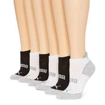 Puma 6 Pair Quarter Socks Womens