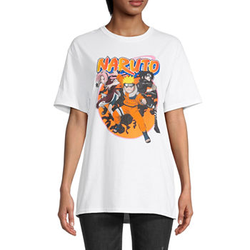 New World Juniors Naruto Womens Crew Neck Short Sleeve Graphic T-Shirt