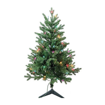 Kurt Adler 3 Foot Pine Pre-Lit Christmas Tree