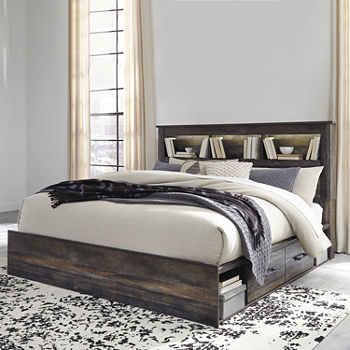Signature Design by Ashley® Drystan Bookcase Bed with 4-Storage Drawers