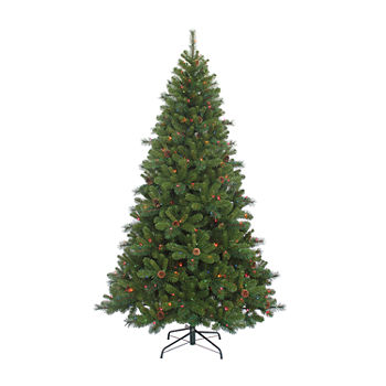 Kurt Adler 7 1/2 Foot Spruce Pre-Lit Christmas Tree
