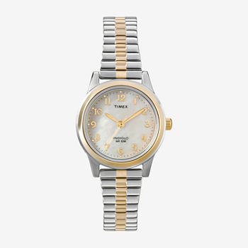 Timex® Womens Mother-of-Pearl Expansion Watch