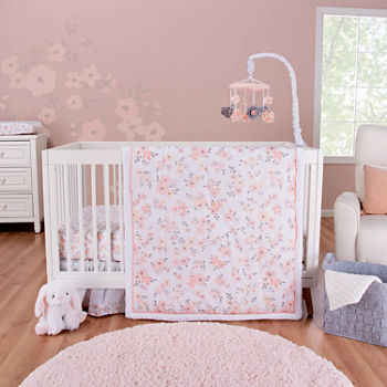 Trend Lab Blush Floral 3-pc. Crib Bedding Set