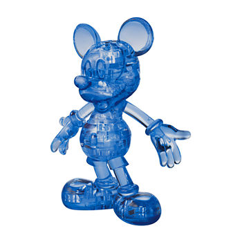 Bepuzzled 3d Crystal Puzzle - Disney Mickey Mouse (Dark Blue): 37 Pcs
