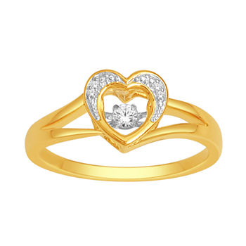 Love in Motion™ Diamond-Accent 10K Yellow Gold Heart Ring