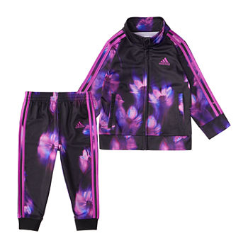 adidas Baby Girls 2-pc. Floral Track Suit