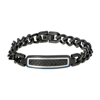 Stainless Steel 8 Inch Solid Curb Id Bracelet