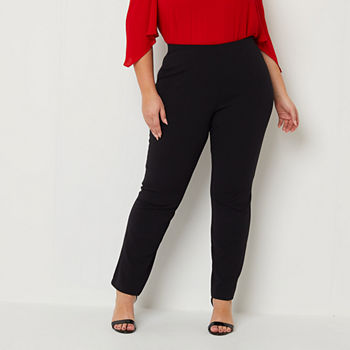 Bold Elements-Plus Womens Flare Pull-On Pants