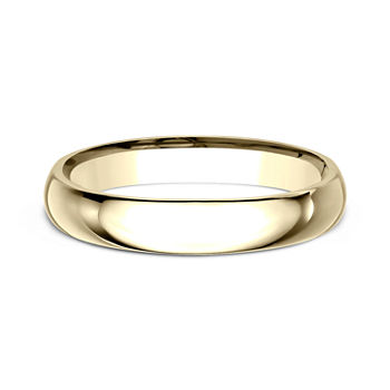 Womens 10K Yellow Gold 3MM Comfort-Fit Wedding Band