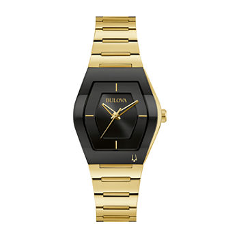 Bulova Womens Gold Tone Stainless Steel Bracelet Watch 97l164