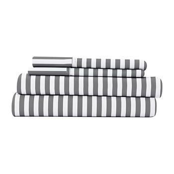 Casual Comfort™ Premium Ultra Soft Ribbon Pattern Microfiber Wrinkle Free Sheet Set