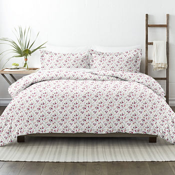 Casual Comfort Premium Ultra Soft 3-pc. Blossoms Print Duvet Cover Set