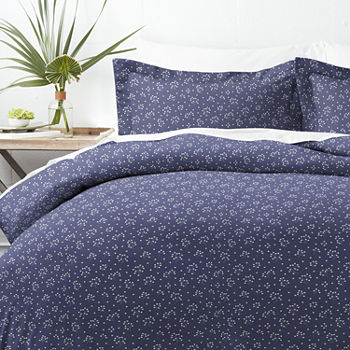 Casual Comfort Premium Ultra Soft Midnight Blossoms  Duvet Cover Set