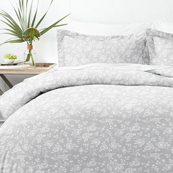 Casual Comfort Premium Ultra Soft Rose Gray Duvet Cover Set