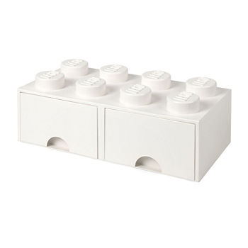Lego Storage Brick Drawer 8 White