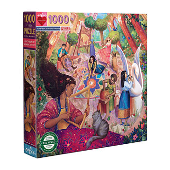 Eeboo Piece And Love Pantheon Of Women Artists Adult 1000 Pc Sq Puzzle