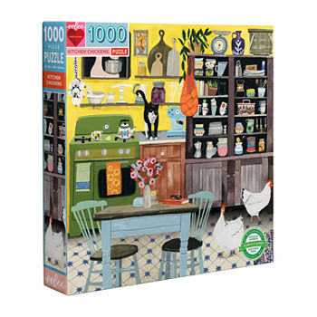 Eeboo Piece And Love Kitchen Chickens 1000 Piece Square Adult Jigsaw Puzzle