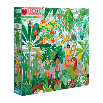 Eeboo Piece And Love Plant Ladies 1000 Piece Square Adult Jigsaw Puzzle