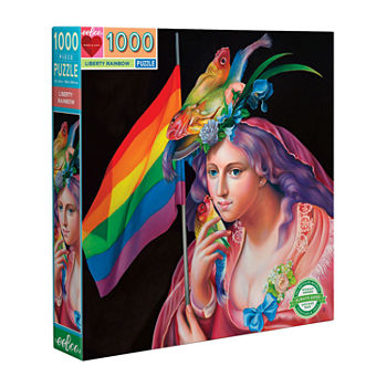 Eeboo Piece And Love Liberty Rainbow 1000 Piece Square Adult Jigsaw Puzzle