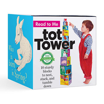 Eeboo Read-To-Me Tot Tower Blocks Tower