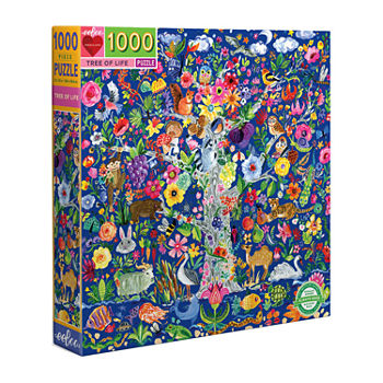 Eeboo Piece And Love Tree Of Life 1000 Piece Square Adult Jigsaw Puzzle