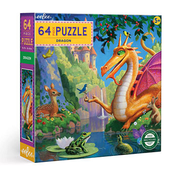 Eeboo Dragon 64 Piece Jigsaw Puzzle