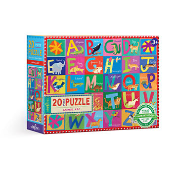 Eeboo Animal Abc 20 Piece Big Puzzle